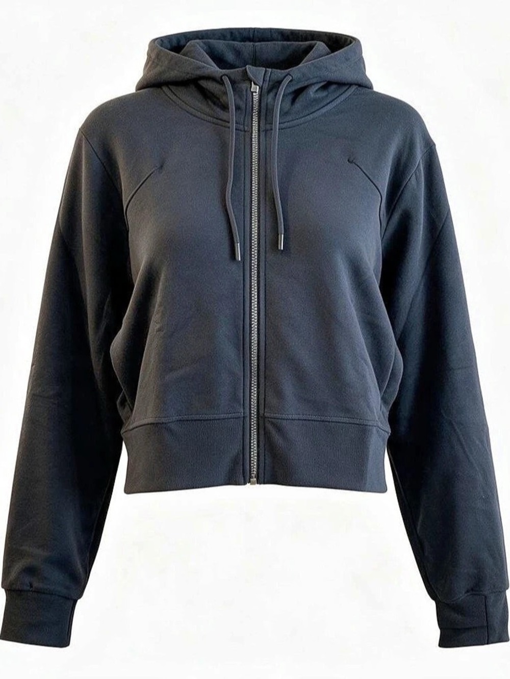 All in Motion Cropped Full-Zip Hoodie Black 1X NWT